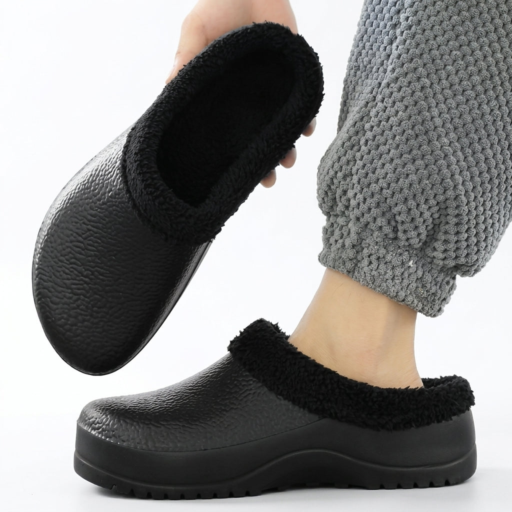 Women's Cosy Fleece-Lined Clog Slippers