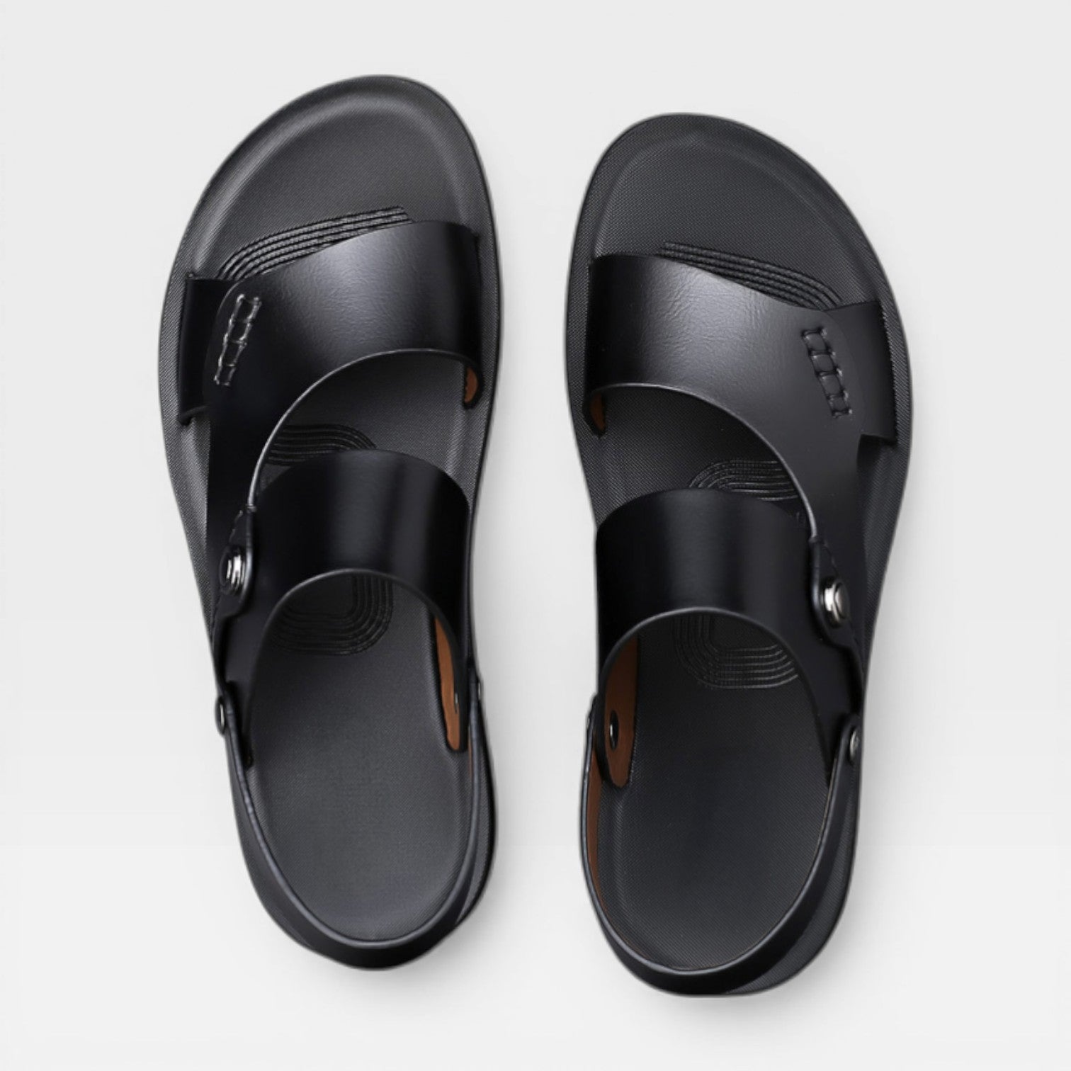 Men’s Classic Leather Sandals for Warm Weather