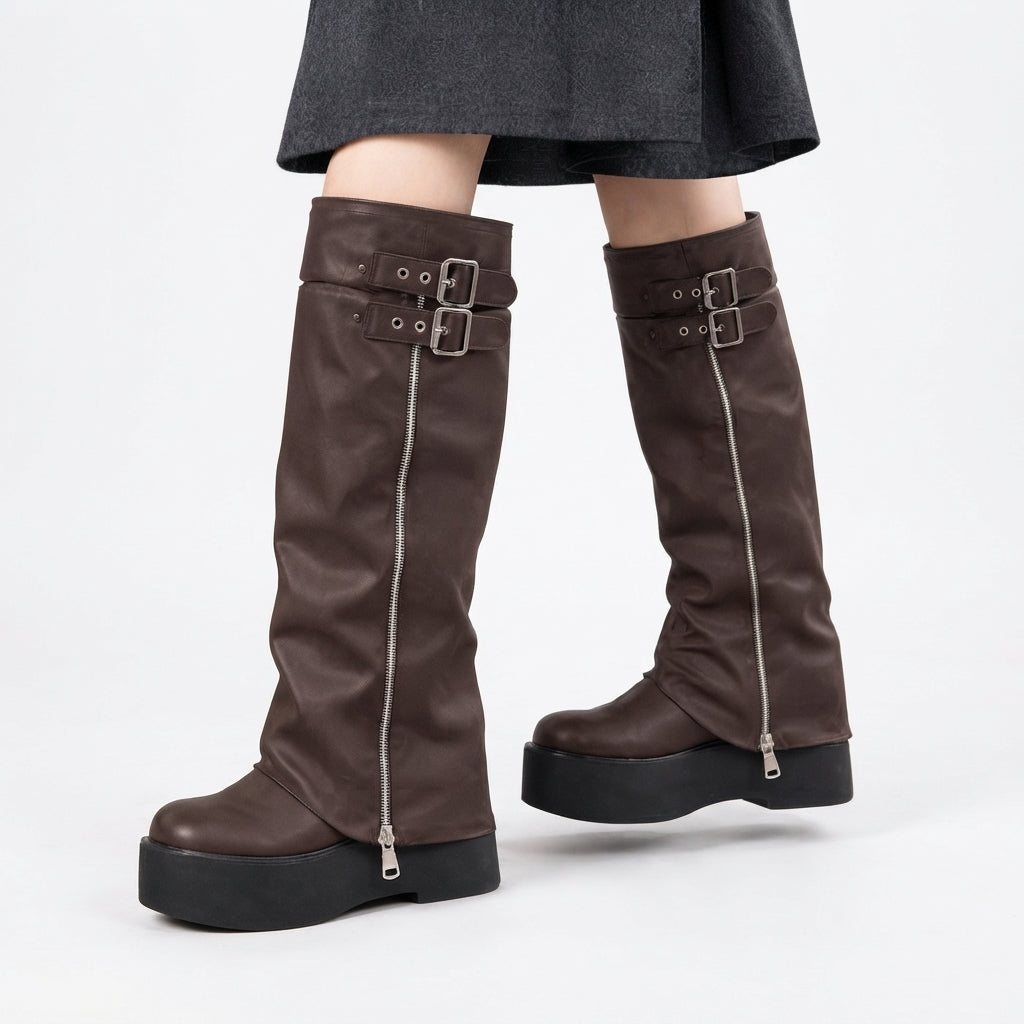 Women's Chic Platform Knee High Boots
