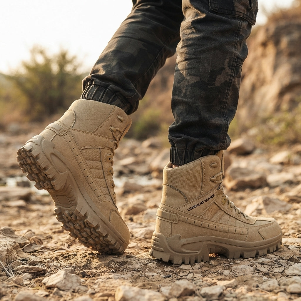 Men's Rugged Tactical Combat Boots
