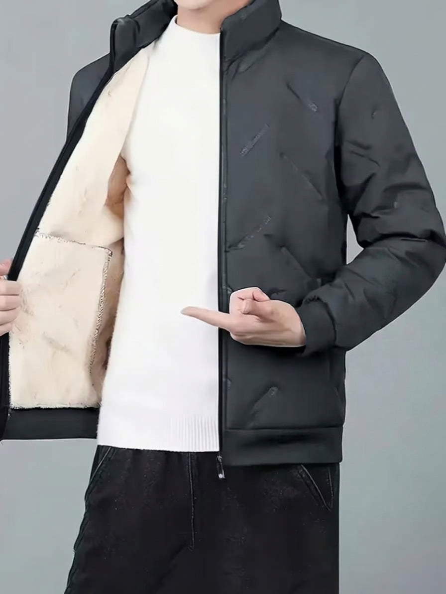 Men's Cosy Fleece-Lined Jacket and Jogger Set