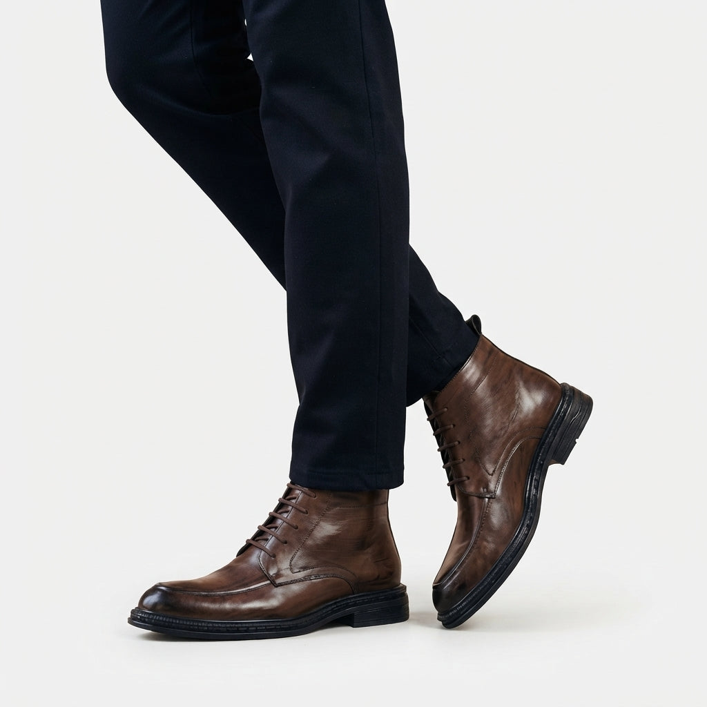 Men's Classic Leather Ankle Boots