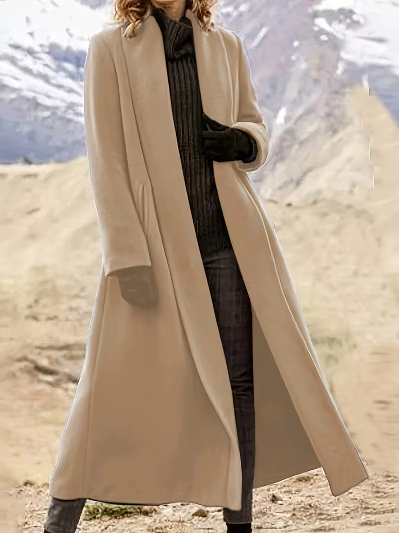 Women's Elegant Long Line Duster Coat