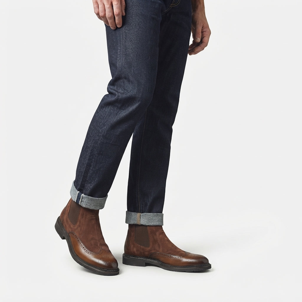 Men's Classic Suede Chelsea Boots