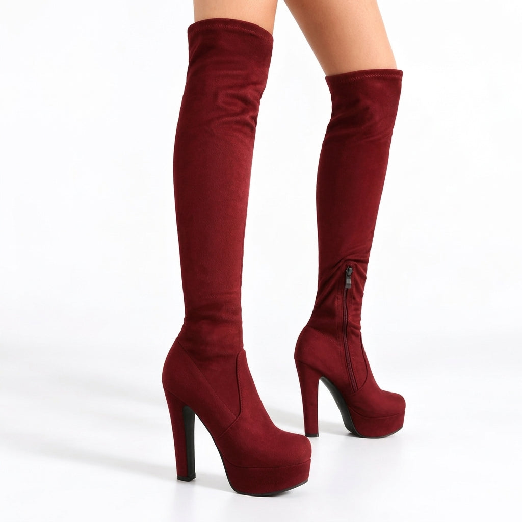 Women's Chic Platform Over The Knee Boots
