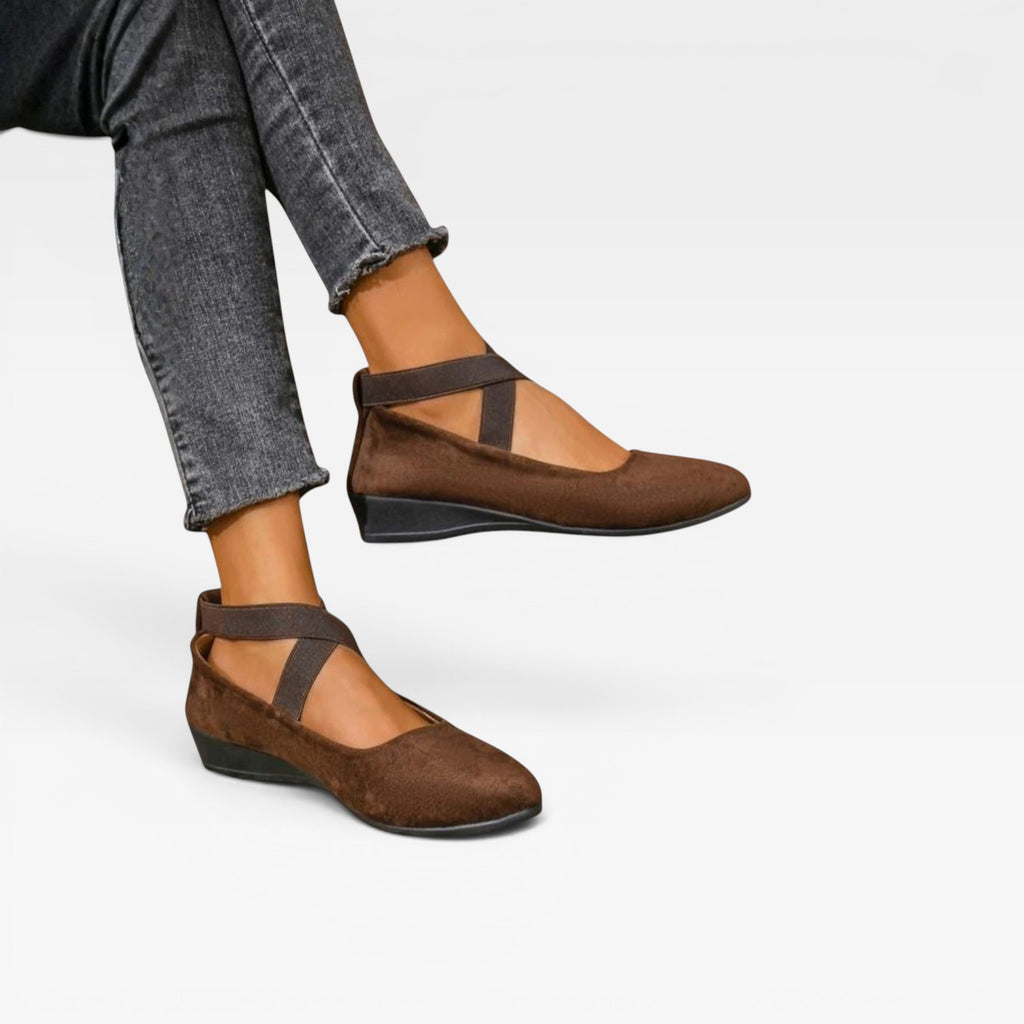 Women’s Strappy Ballet Flats – Minimalist Cross Strap Shoes