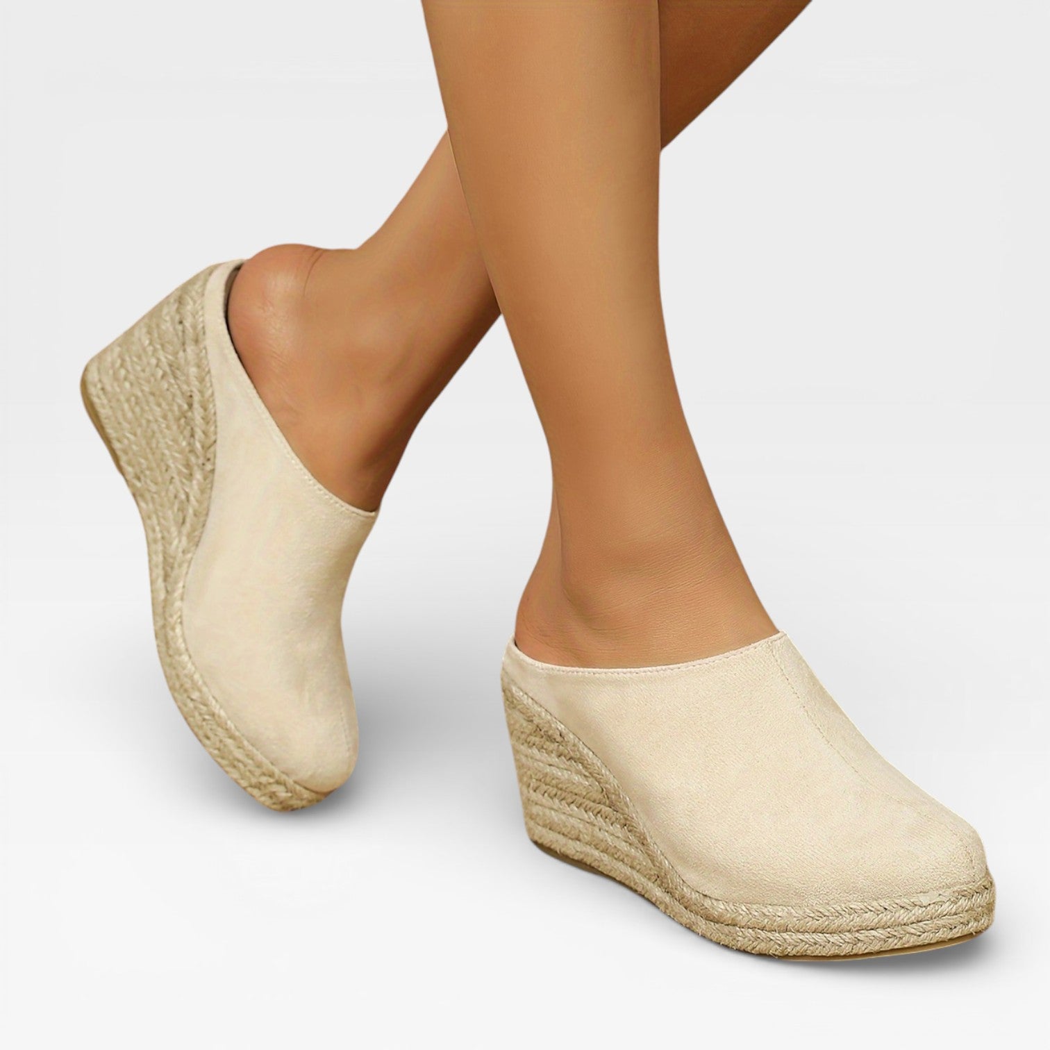 Women's Wedge Shoes Made of Velvet and Hemp Rope, Women's Shoes