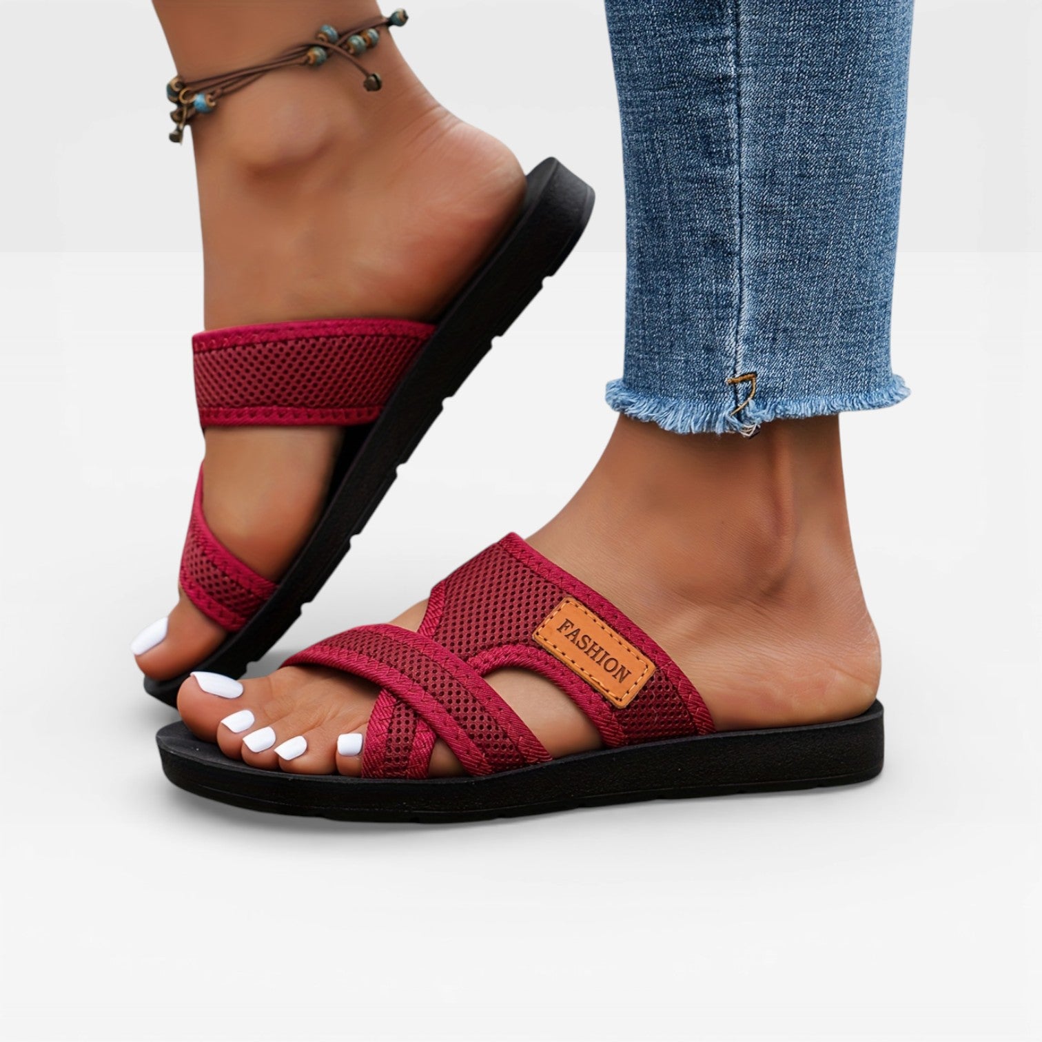 Women’s Lightweight Flat Sandals – Breathable Daily Wear