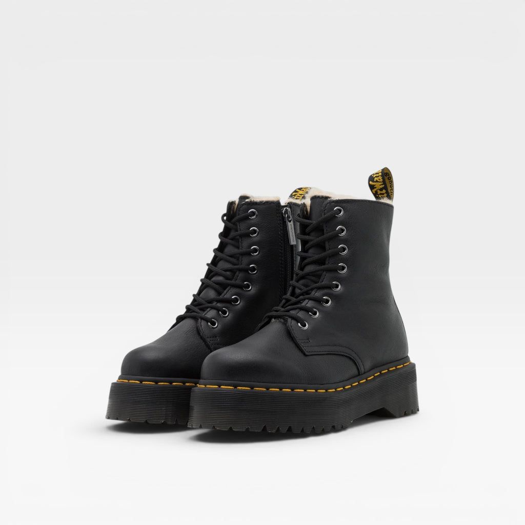 Women's Platform Combat Boots – Chunky Sole Lace Up Ankle Boots