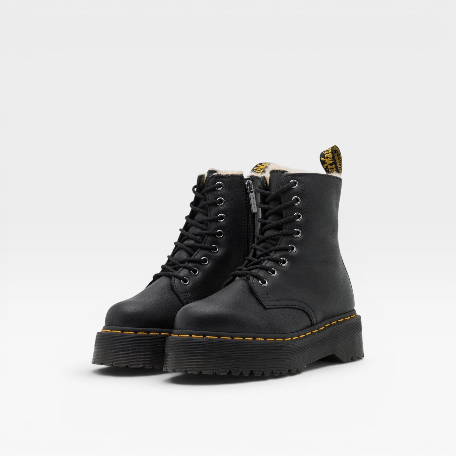 Women's Platform Combat Boots – Chunky Sole Lace Up Ankle Boots