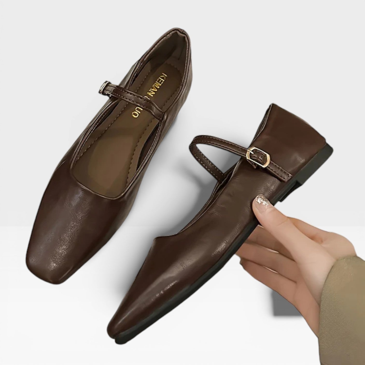 Women’s Classic Mary Jane Shoes with Buckle Strap