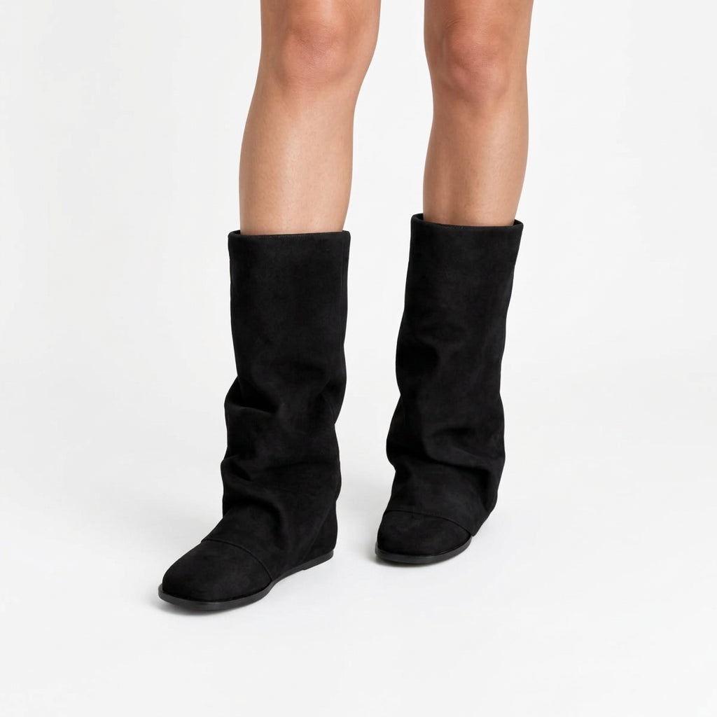 Women's Chic Suede Slouch Boots