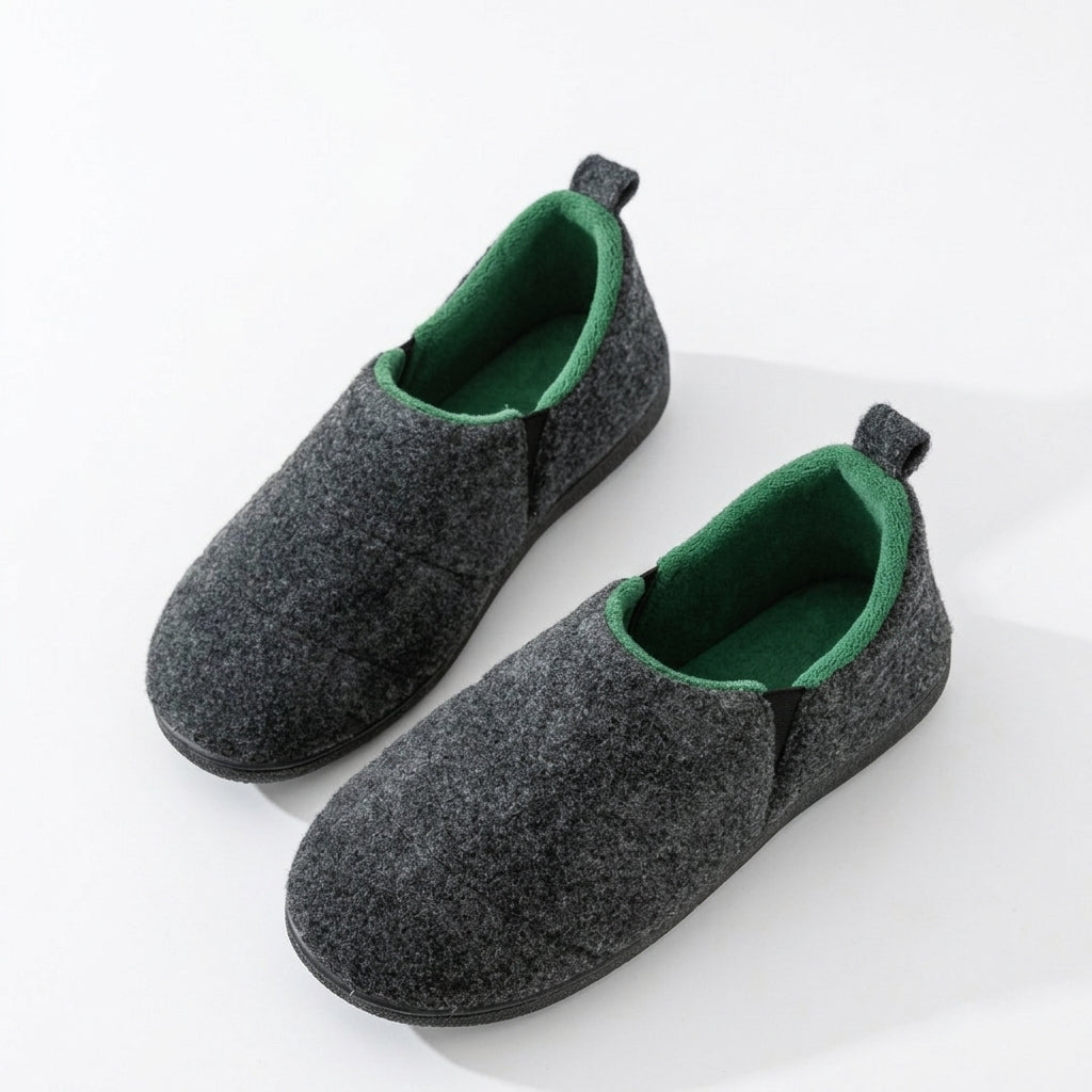 Men's Cosy Closed-Toe Winter Slippers