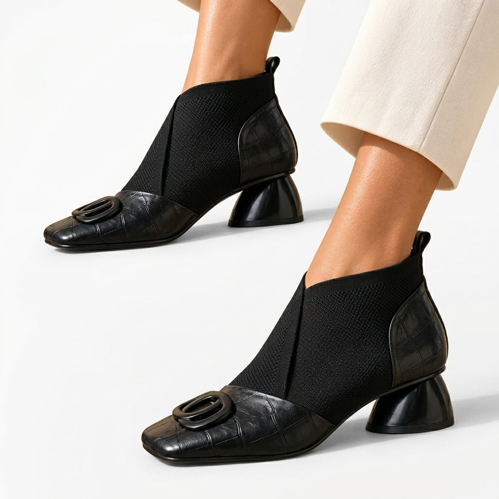 Women's Chic Heeled Sock Boots