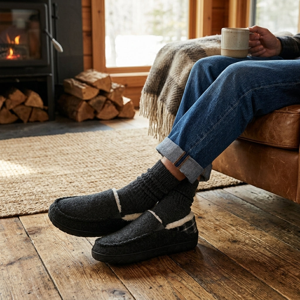 Men's Cosy Moccasin Slippers