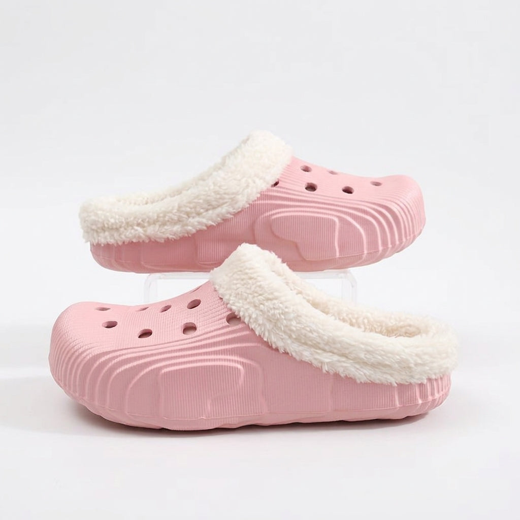 Women's Cosy Fur Lined Clog Slippers