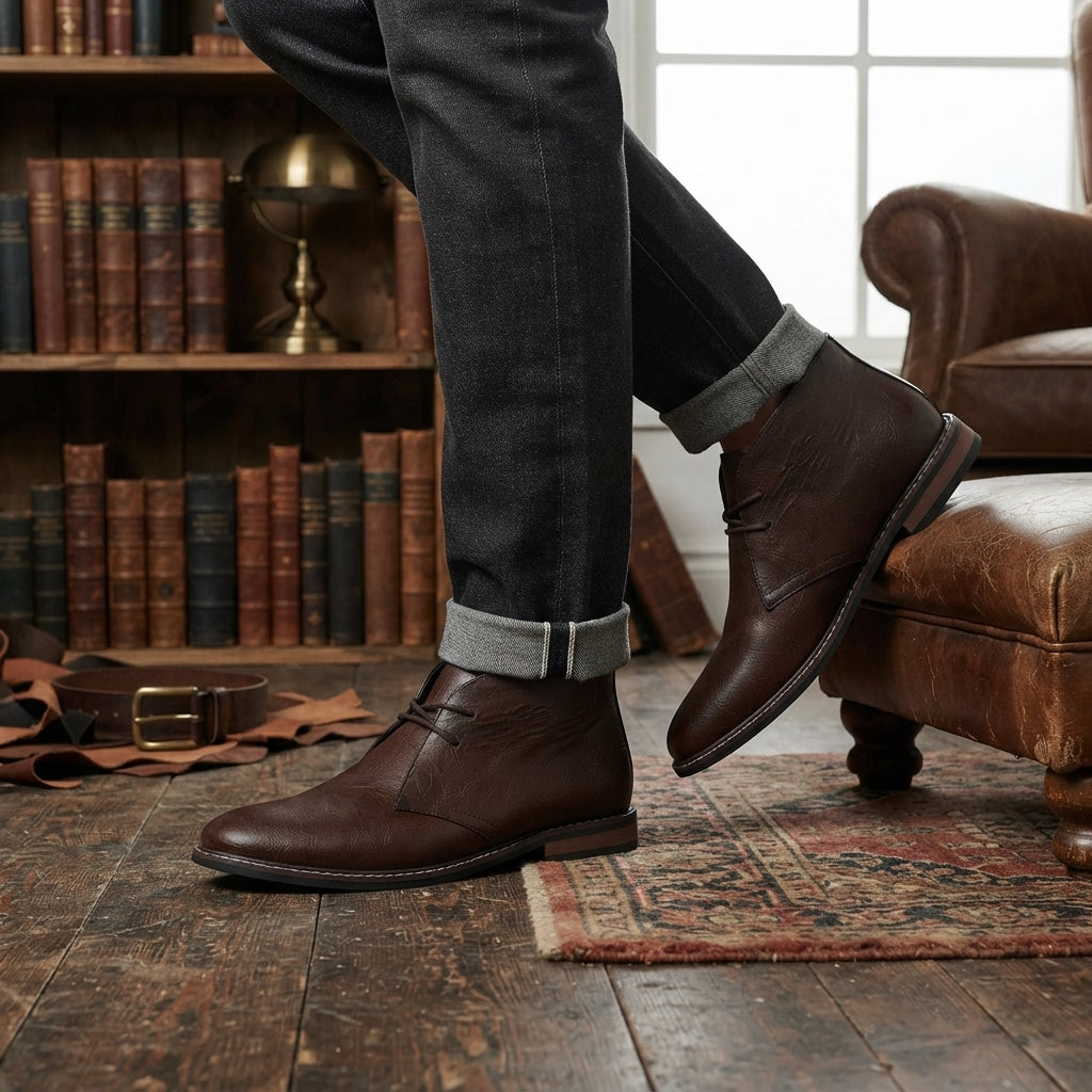 Men's Classic Leather Chukka Boots