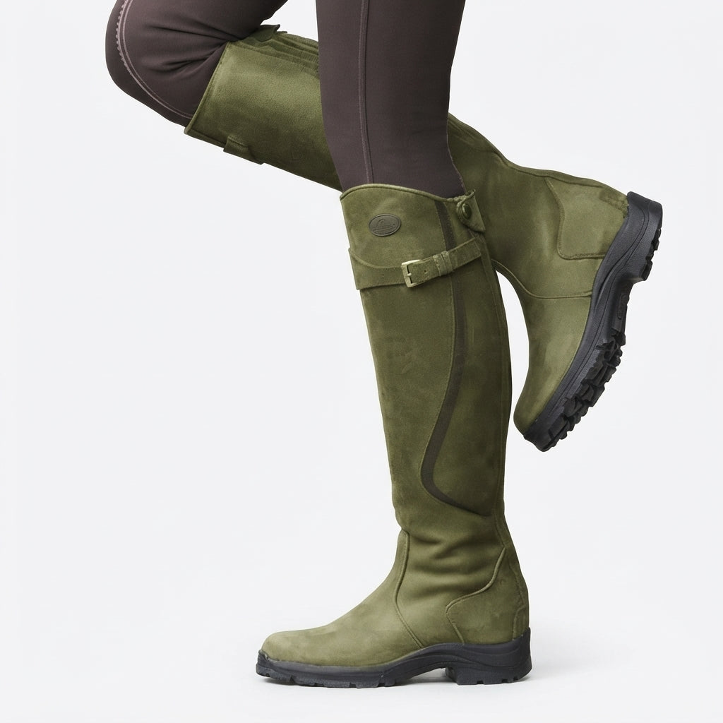 Women's Knee High Leather Riding Boots