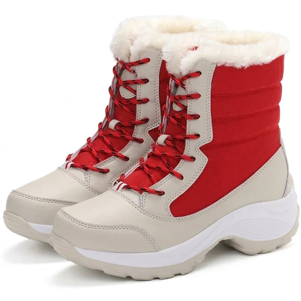 Women's Cosy Platform Lace-Up Snow Boots