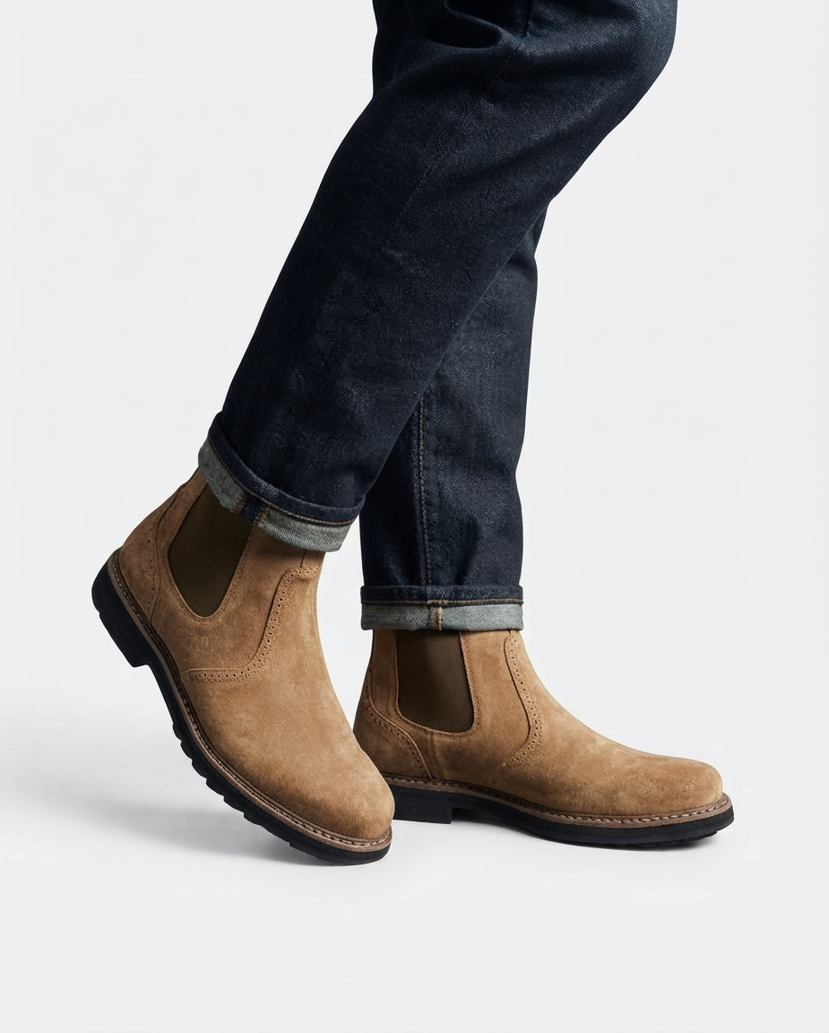 Men's Classic Suede Chelsea Boots