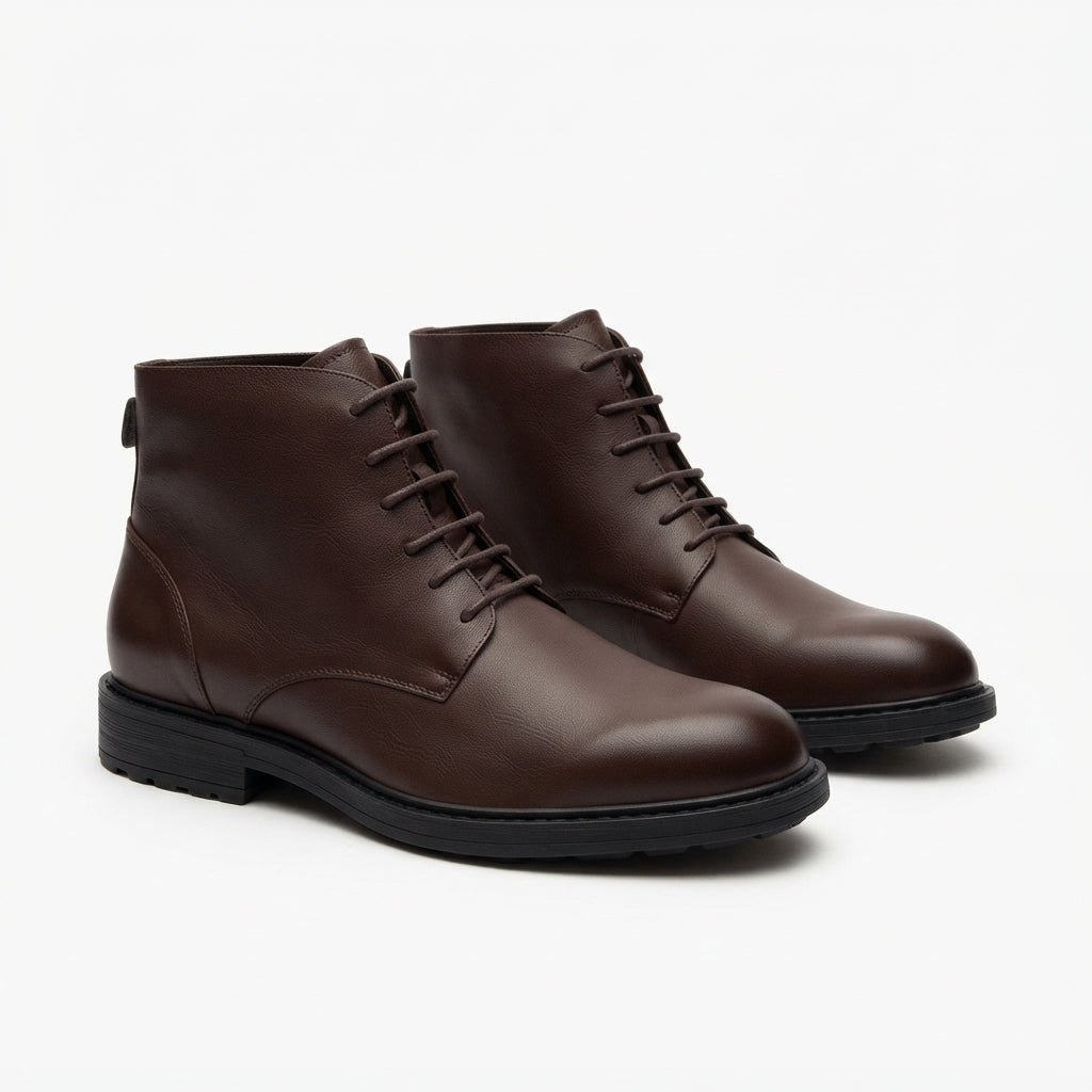 Men's Refined Cap Toe Ankle Boots
