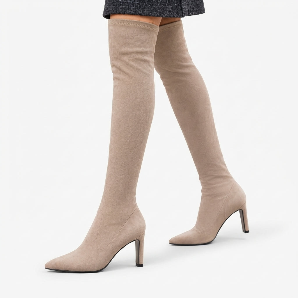 Women's Elegant Over The Knee High Suede Boots