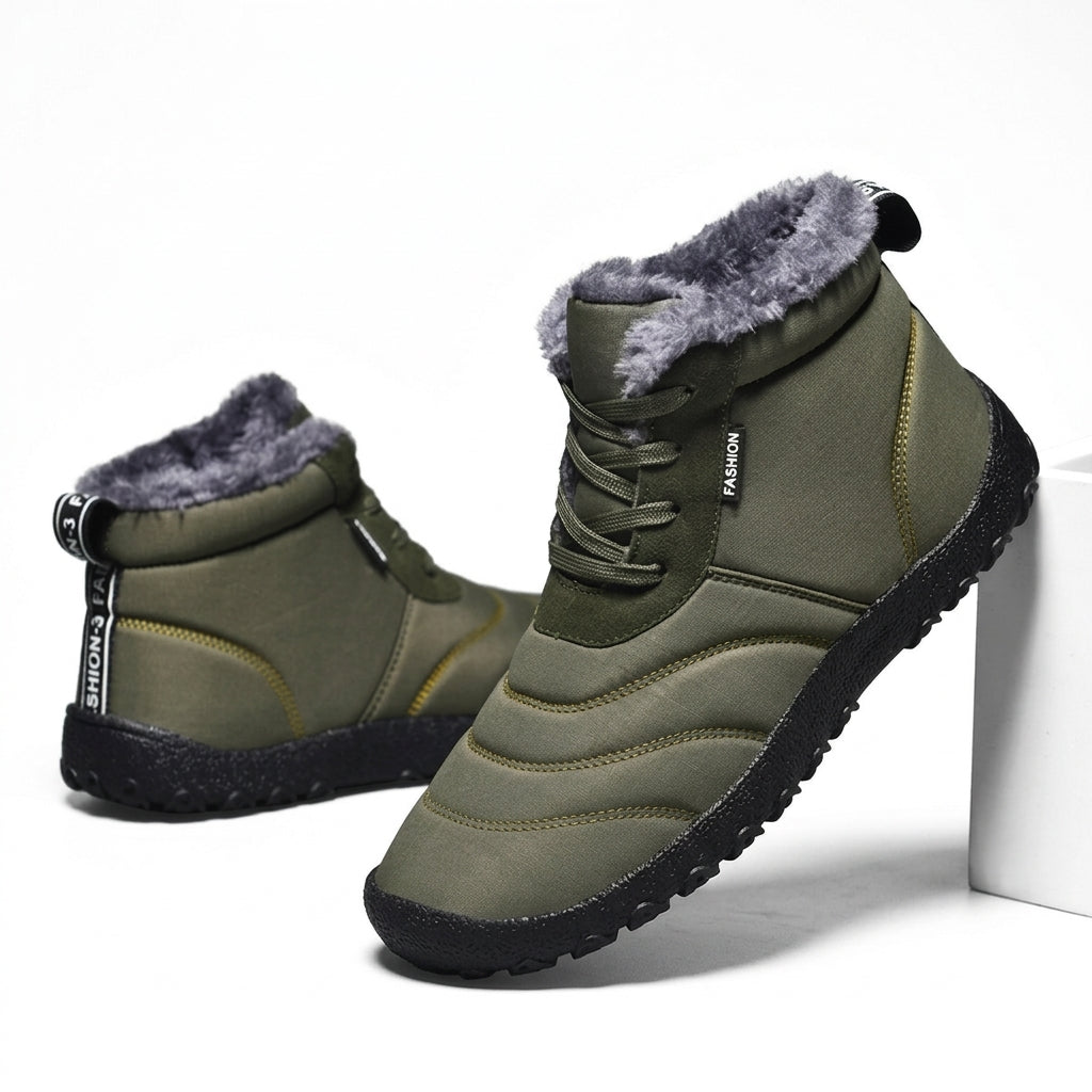 Men's Cosy Lace-Up Snow Boots