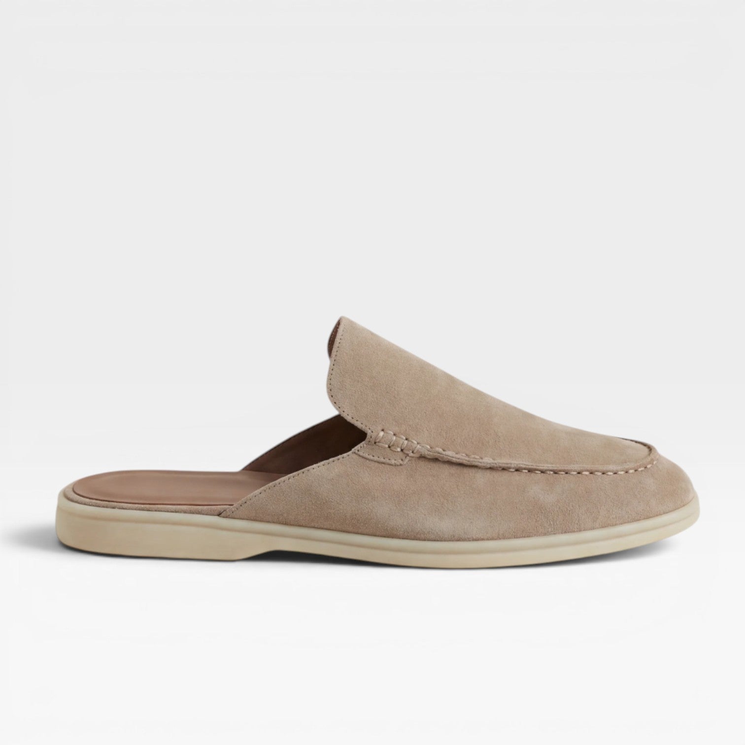 Men's Suede Mules – Backless Slip On Loafers Smart Casual Slides