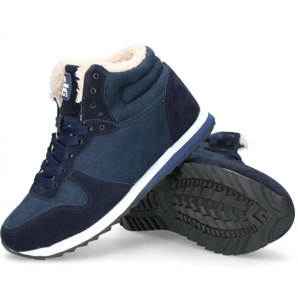 Men's Cosy Fleece-Lined High-Top Winter Trainers