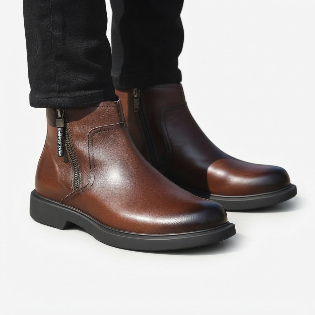 Men's Leather Ankle Boots