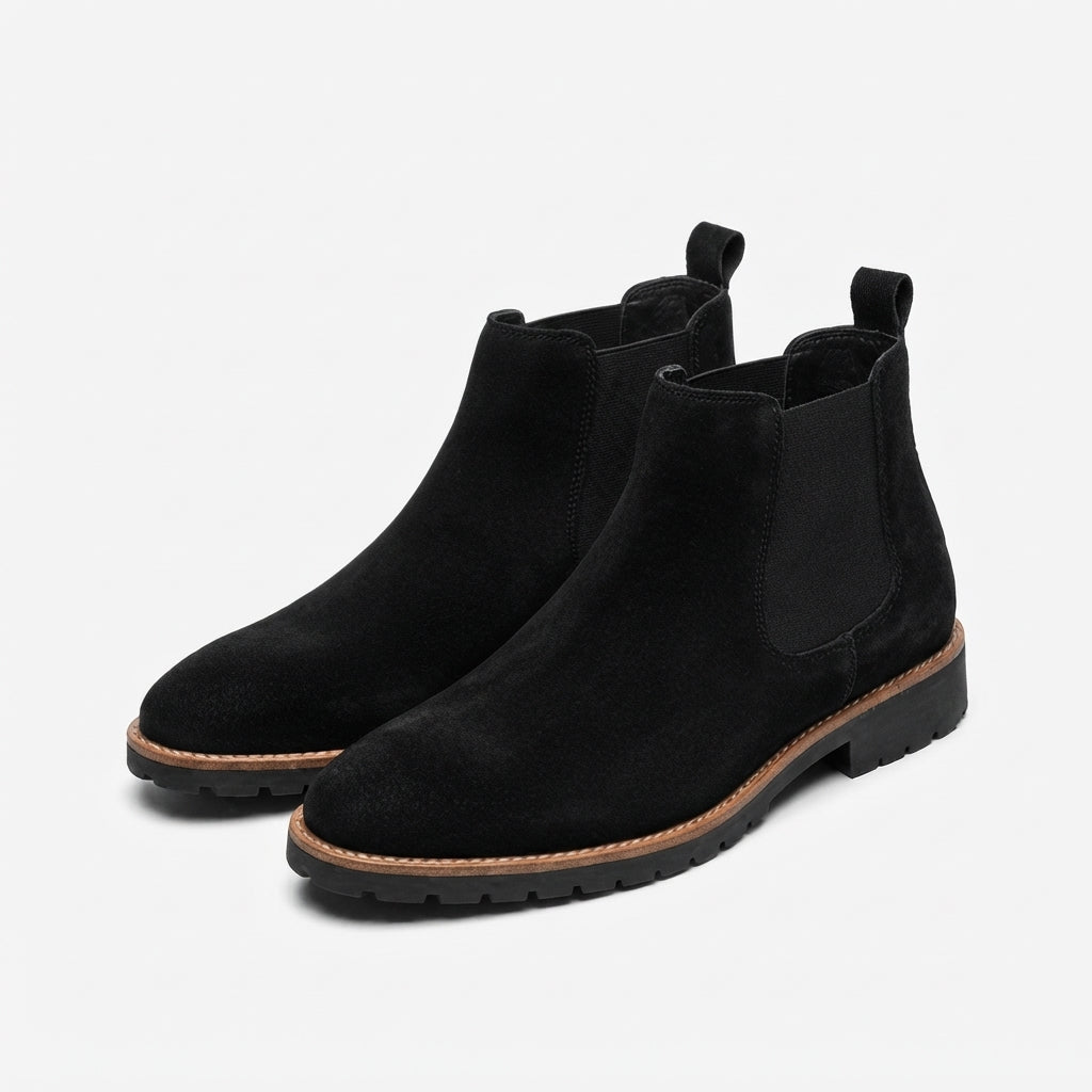 Men's Rugged Suede Chelsea Boots