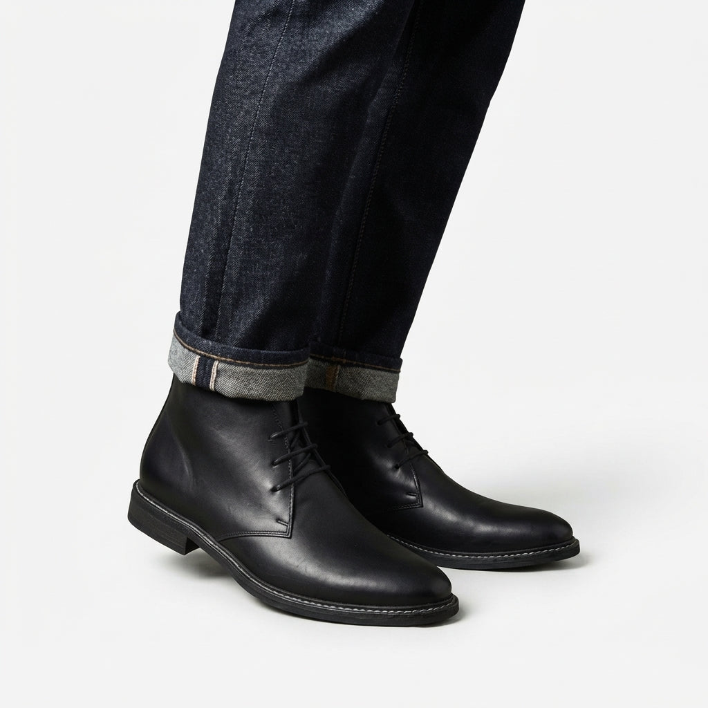 Men's Classic Leather Ankle Boots