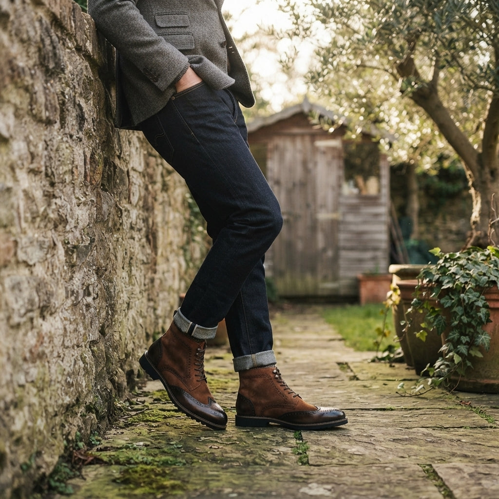 Men's Classic Leather Ankle Boots