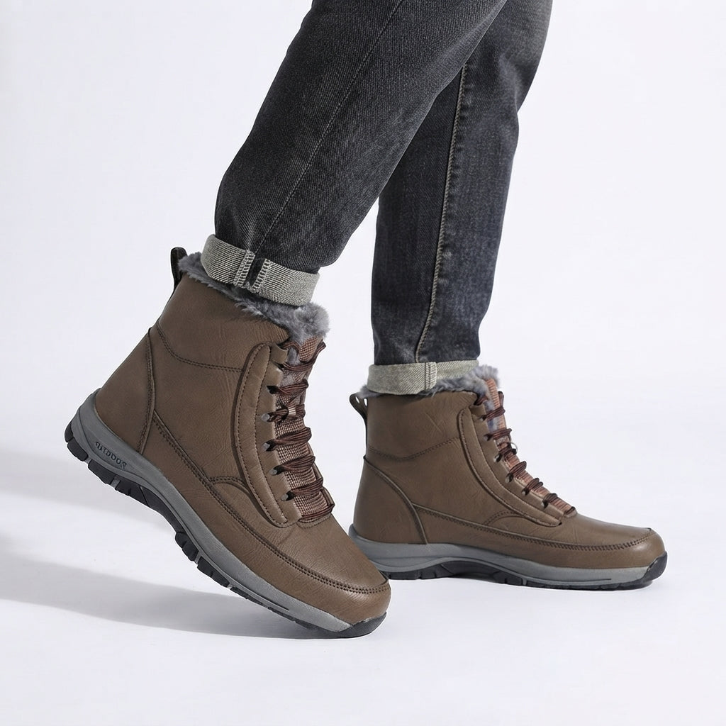 Men's Cosy Lace-Up Ankle Boots