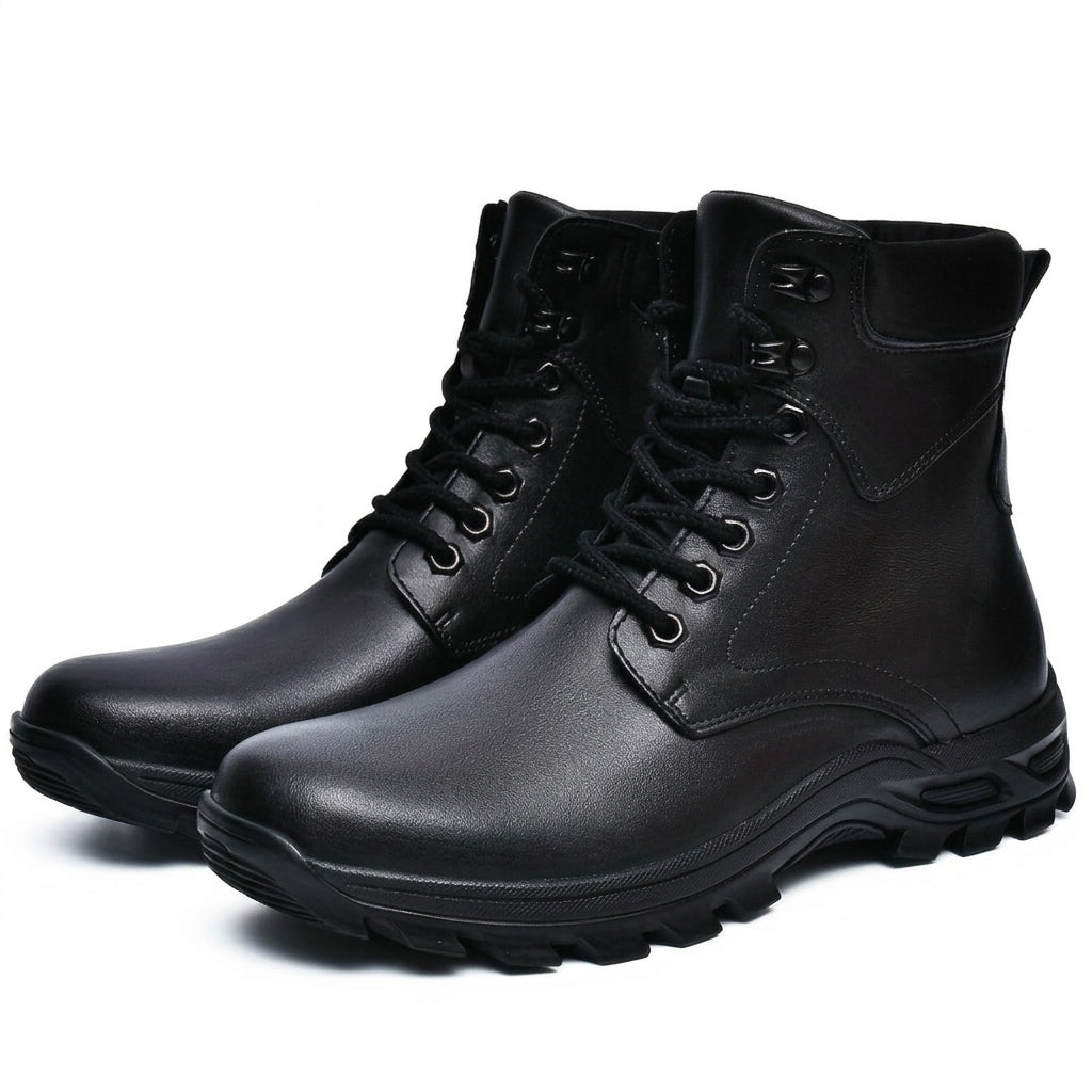 Men's Rugged Lace-Up Combat Boots