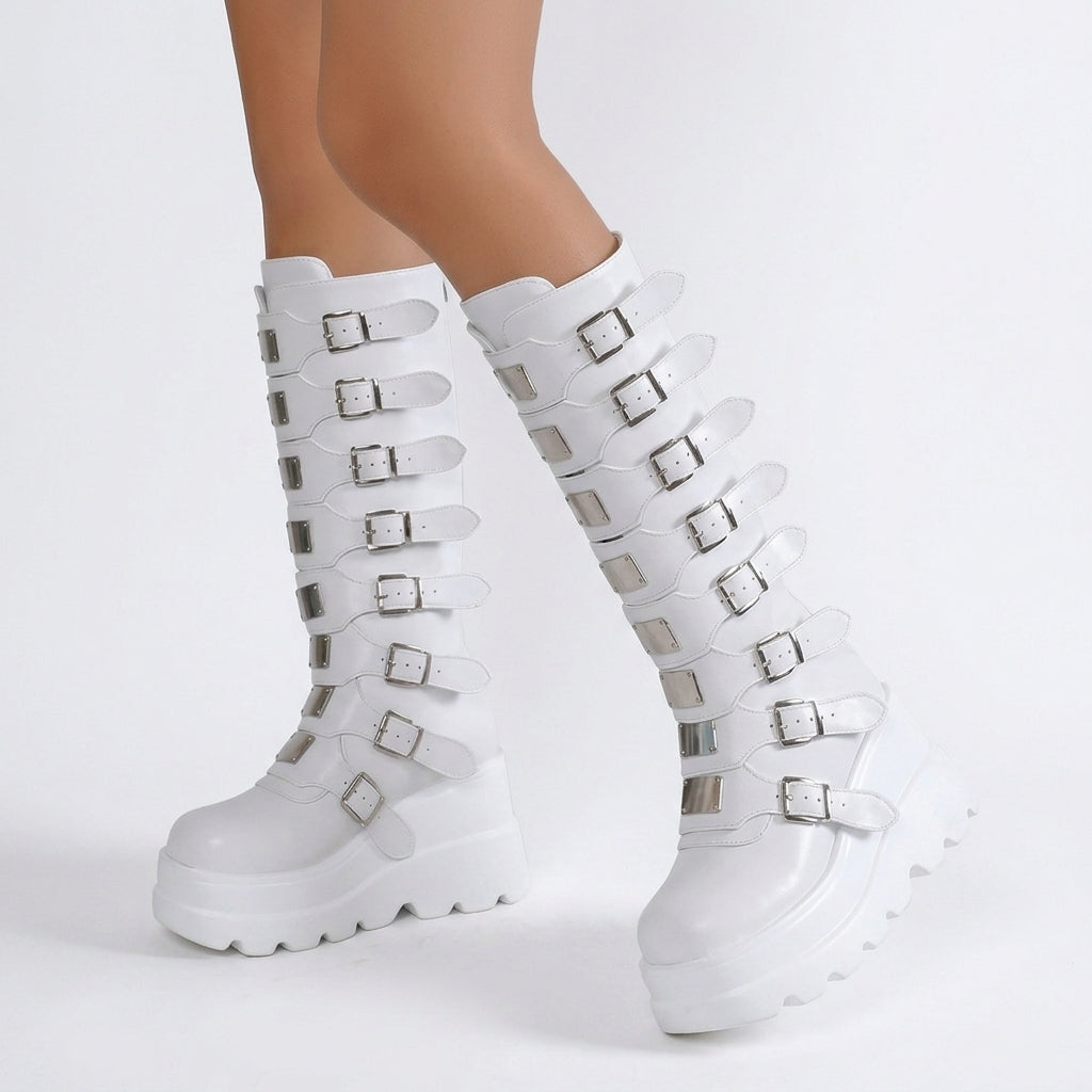 Women's Chic Platform Knee High Boots