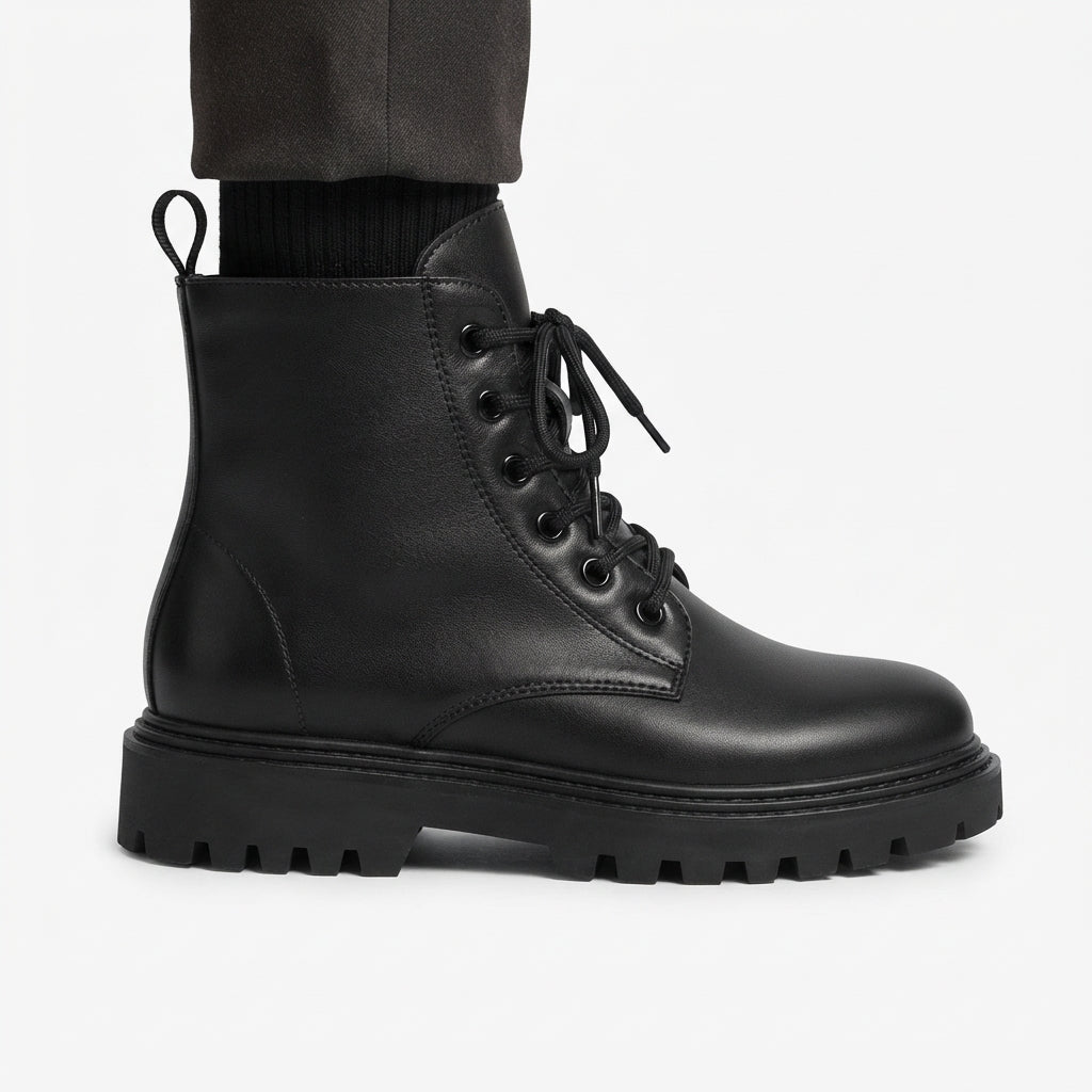Men's Rugged Combat Platform Boots