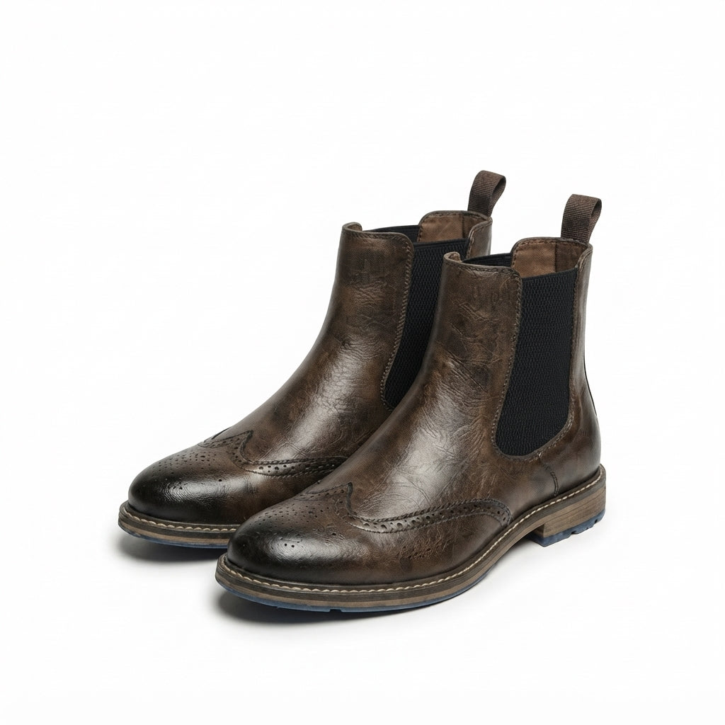 Men's Refined Leather Chelsea Boots