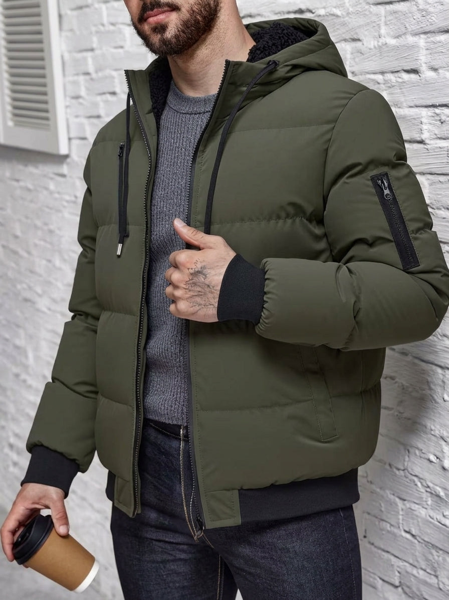 Men's Cosy Hooded Puffer Jacket