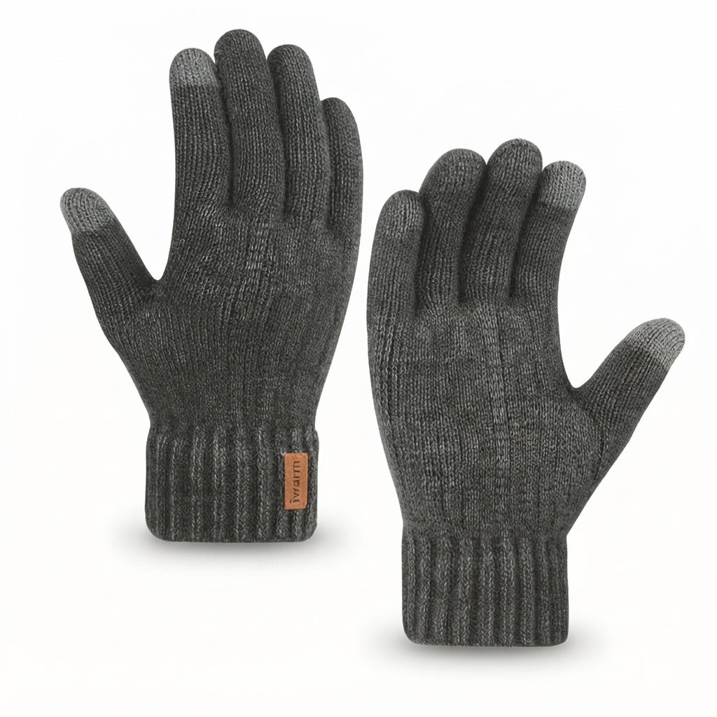 Unisex Cosy Touchscreen Knit Gloves