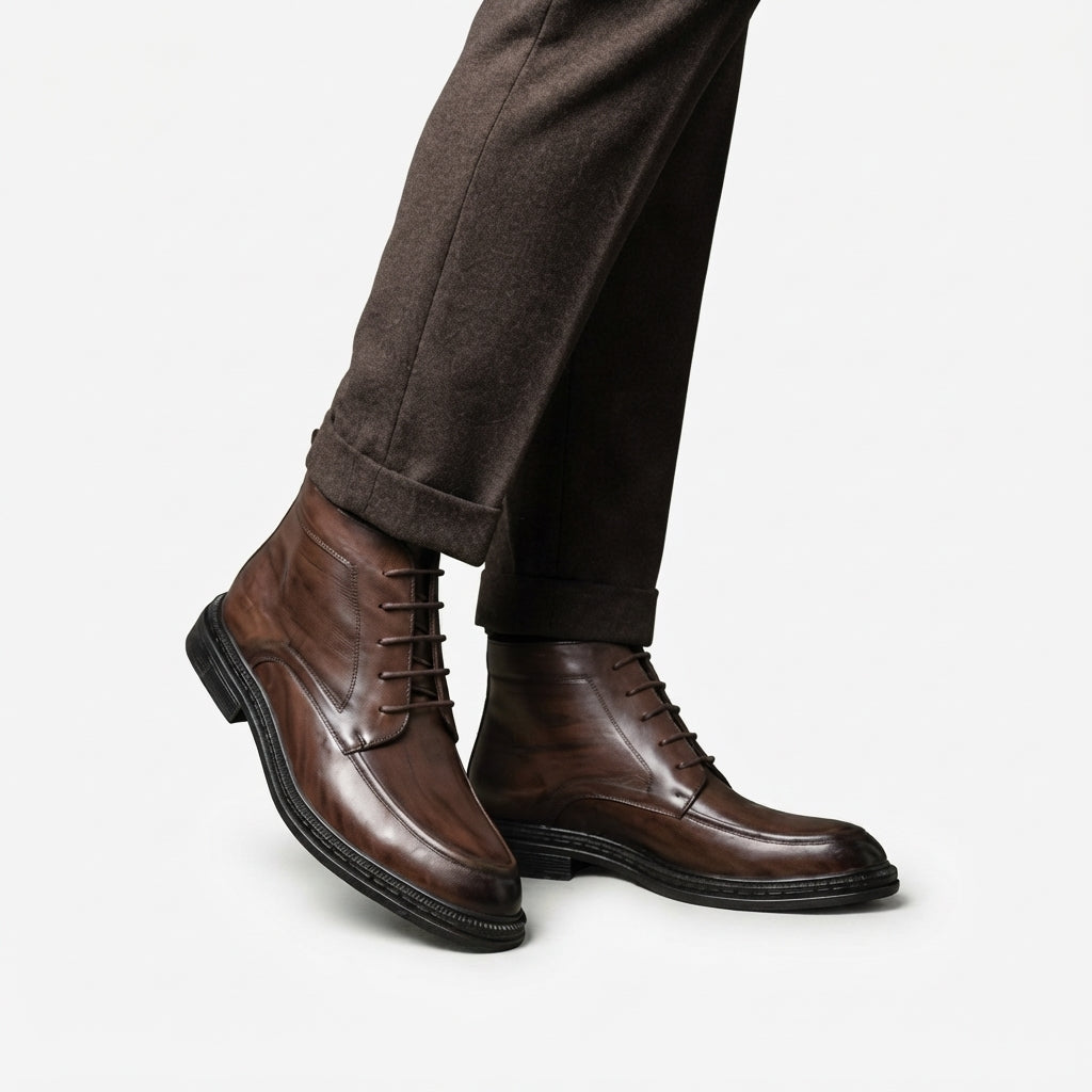 Men's Classic Leather Ankle Boots