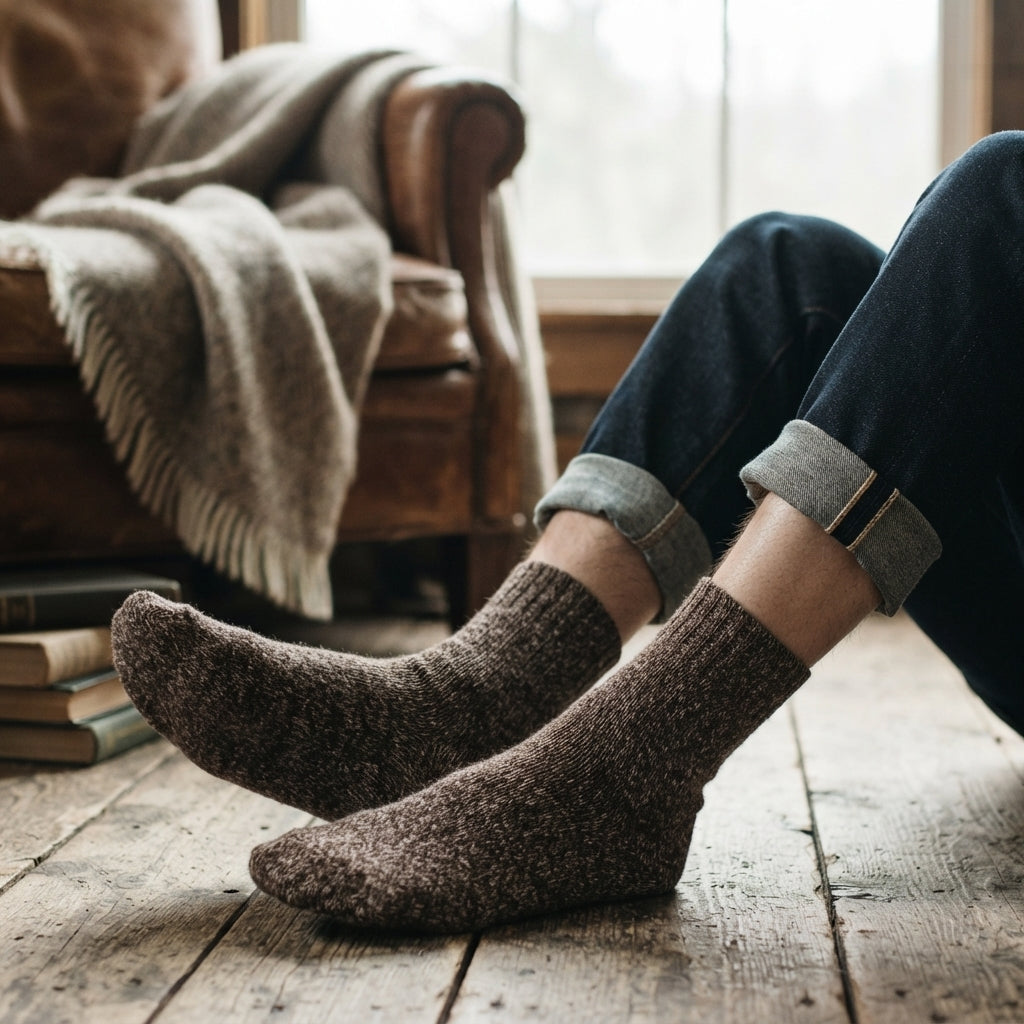 Unisex Cosy Thick Fleece-Lined Winter Socks