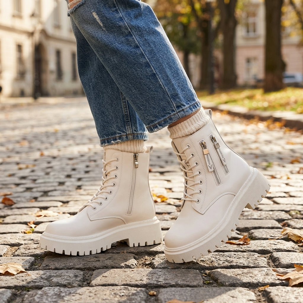 Women's Chic Platform Combat Boots