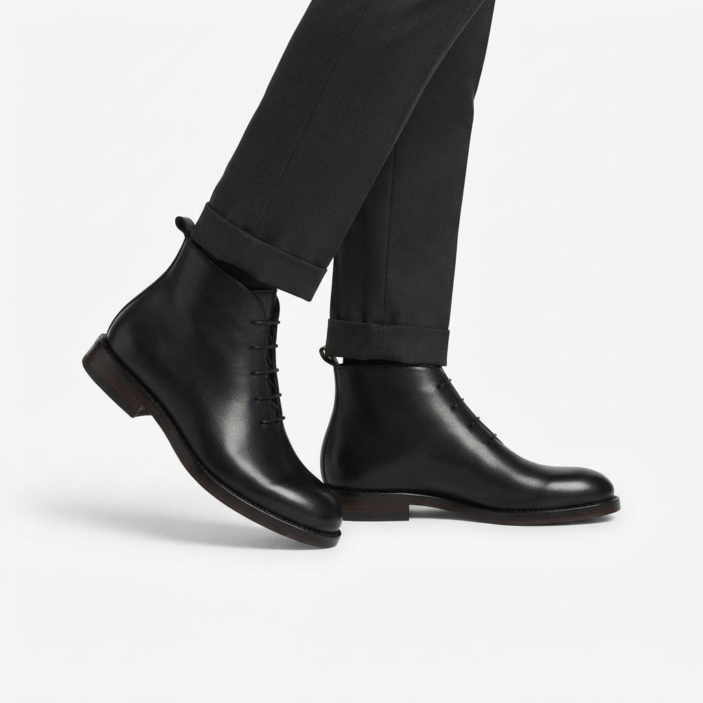 Men's Refined Leather Ankle Boots