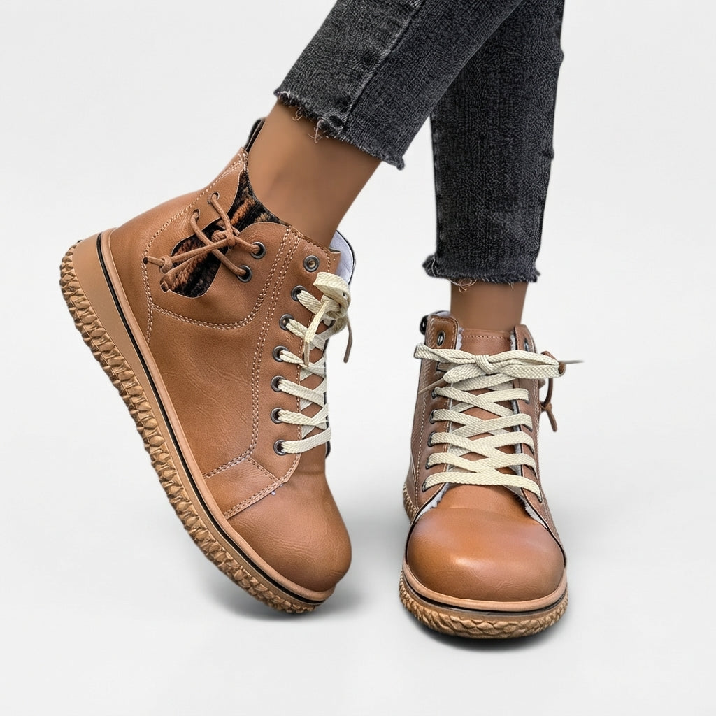 Women's Cosy Lace-Up Ankle Boots