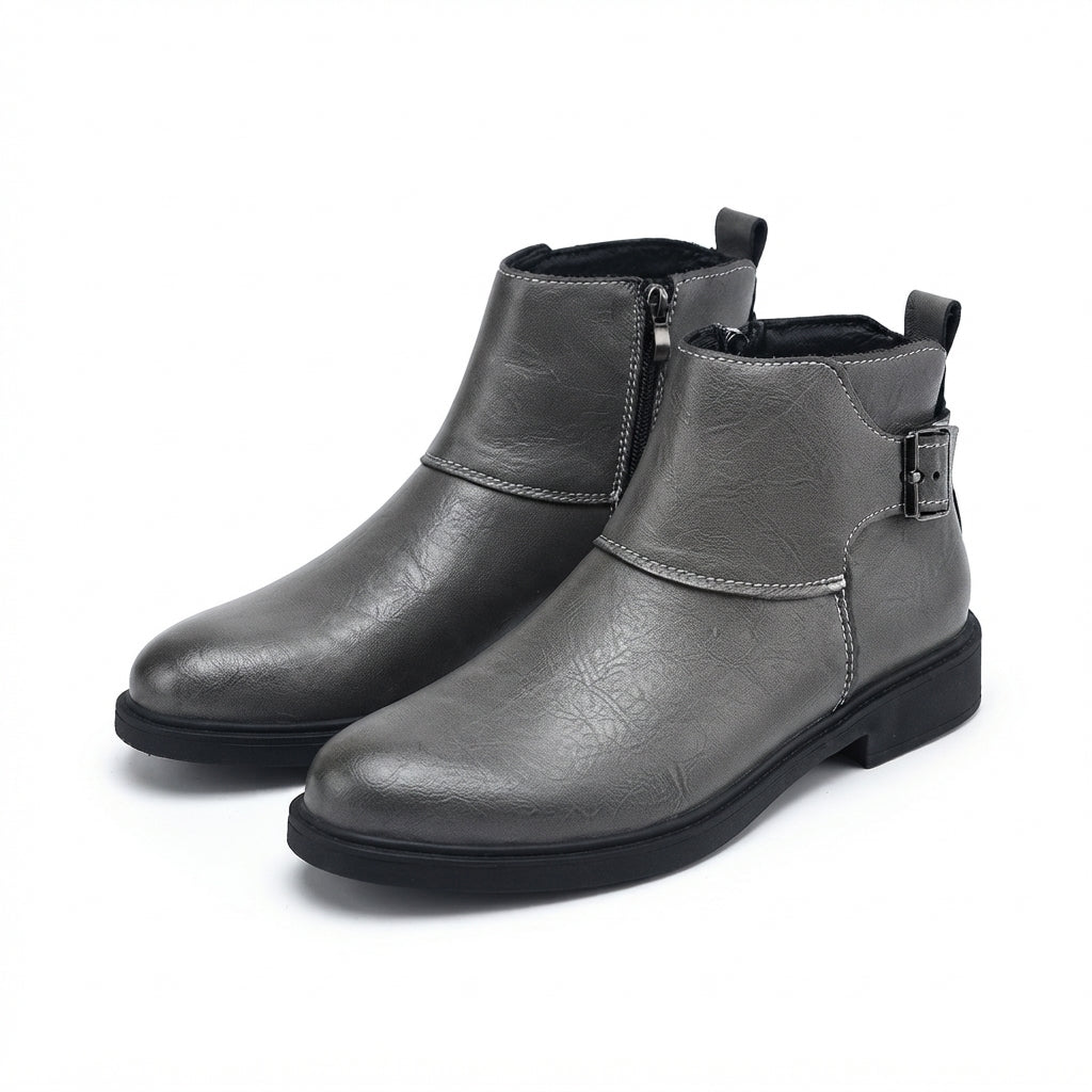 Men's Effortless Leather Ankle Boots
