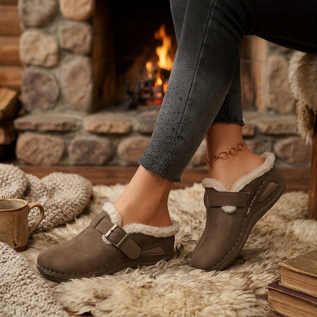 Women's Cosy Fleece-Lined Moccasin Slippers