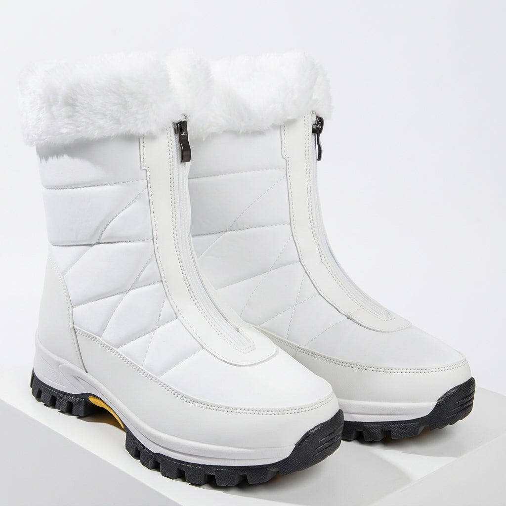 Women's Faux Fur Cuff Ankle Boots
