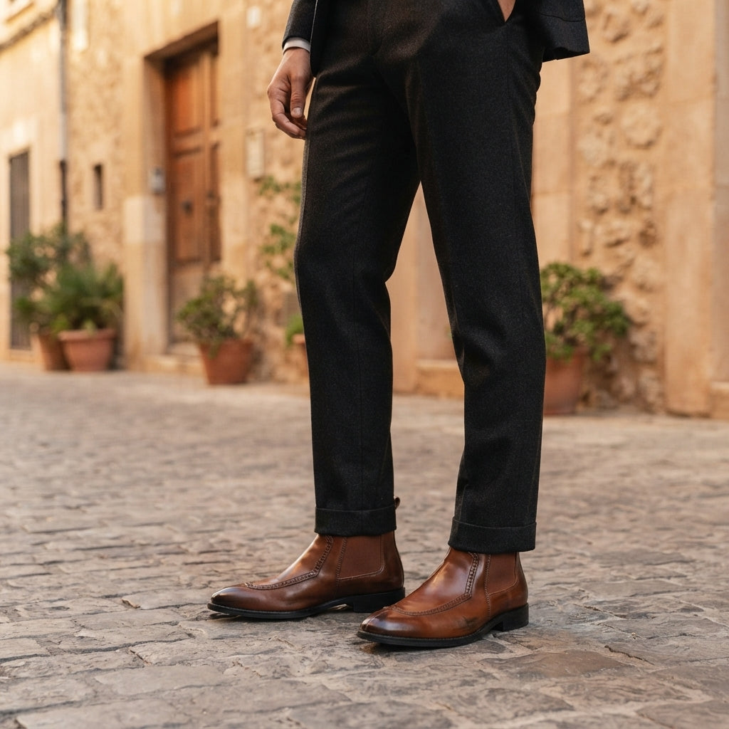 Men's Sophisticated Leather Chelsea Boots