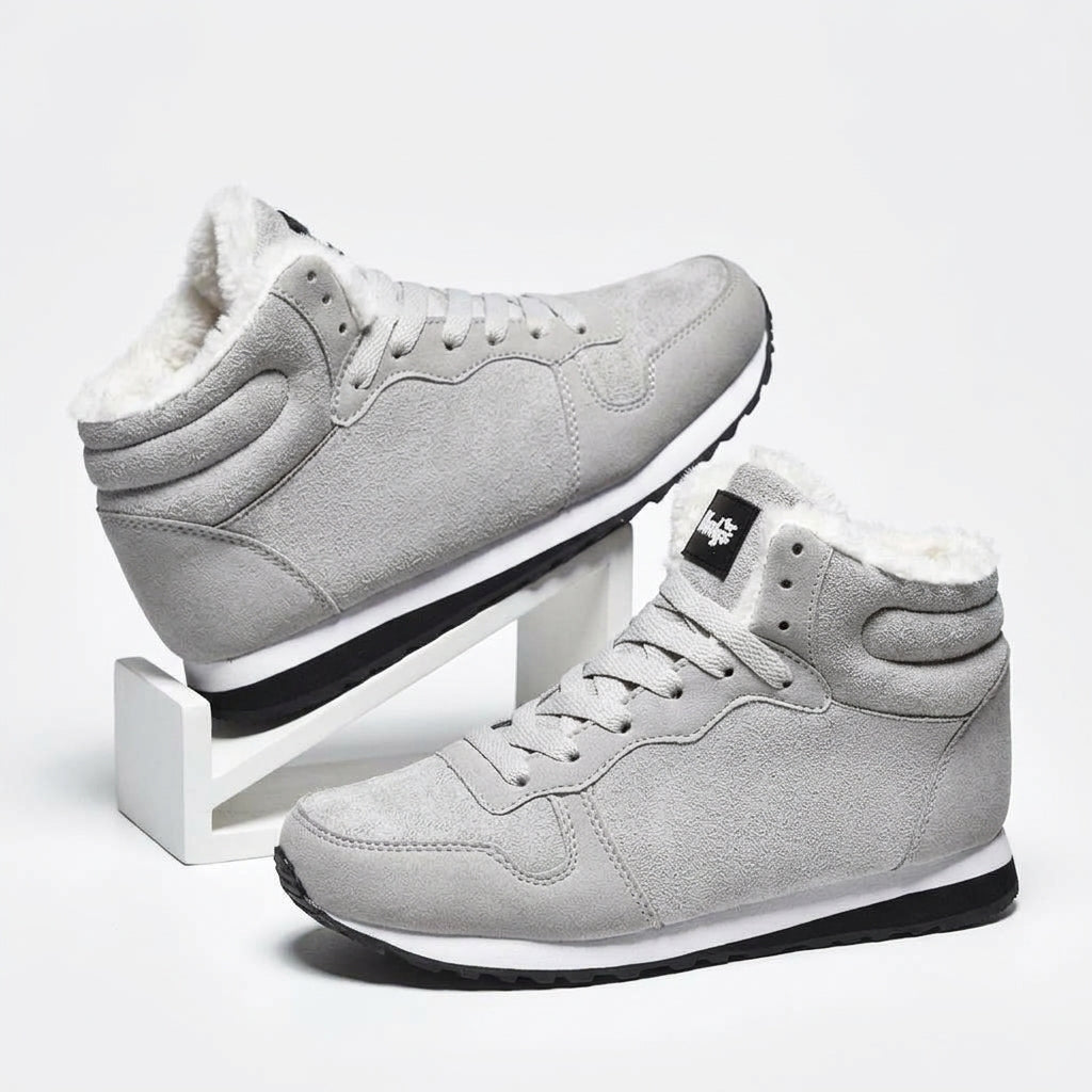 Men's Cosy Warm-Lined High-Top Trainers